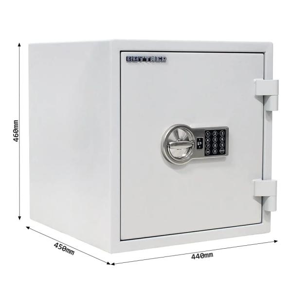 Rottner feuersicherer Dokumententresor S2 Fire Safe 40 Elektronikschloss grau T06018